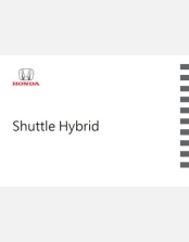 HONDA SHUTTLE HYBRID 2015-2016 OWNERS MANUAL IN ENGLISH (JDM)